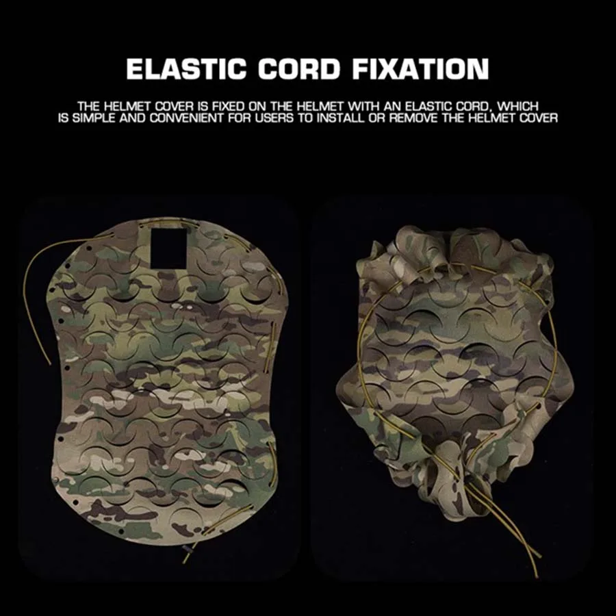 Cubierta de casco ligera con corte láser camuflaje tridimensional - imagen 3