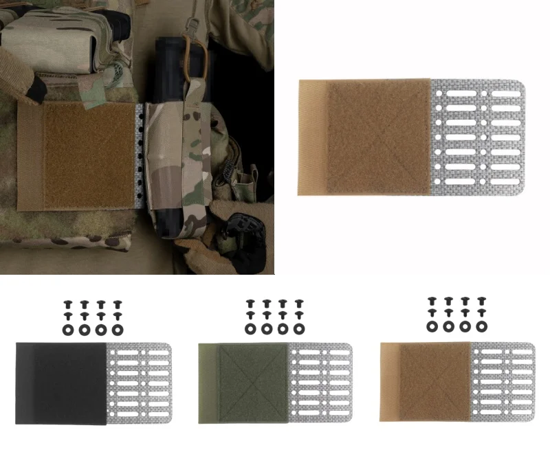 Placa lateral táctica MOLLE gancho y bucle para extensión arnés - imagen 2