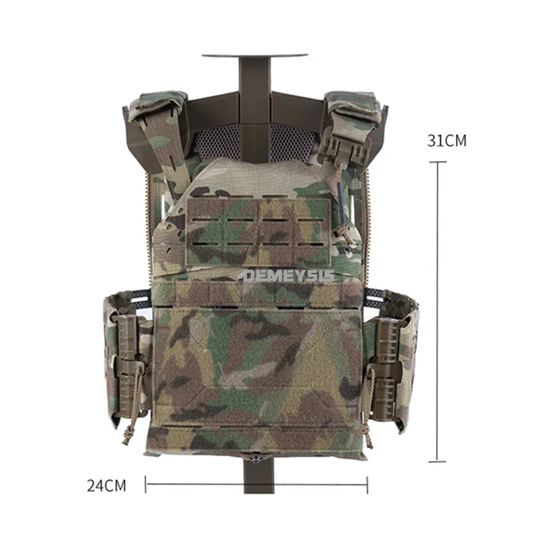 Chaleco táctico Airsoft modular MOLLE portaplacas liberación rápida - imagen 2