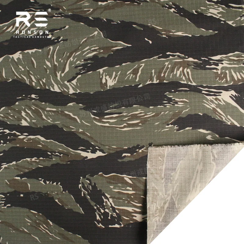 Tiger Stripe camuflaje negro ripstop duradera para táctico aire libre - imagen 3