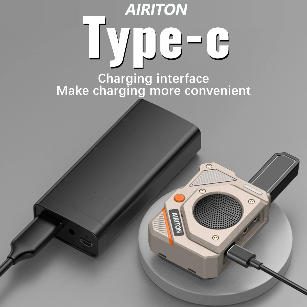AIRITON AI-168 radio PMR portátil VOX, carga Tipo-C - imagen 3