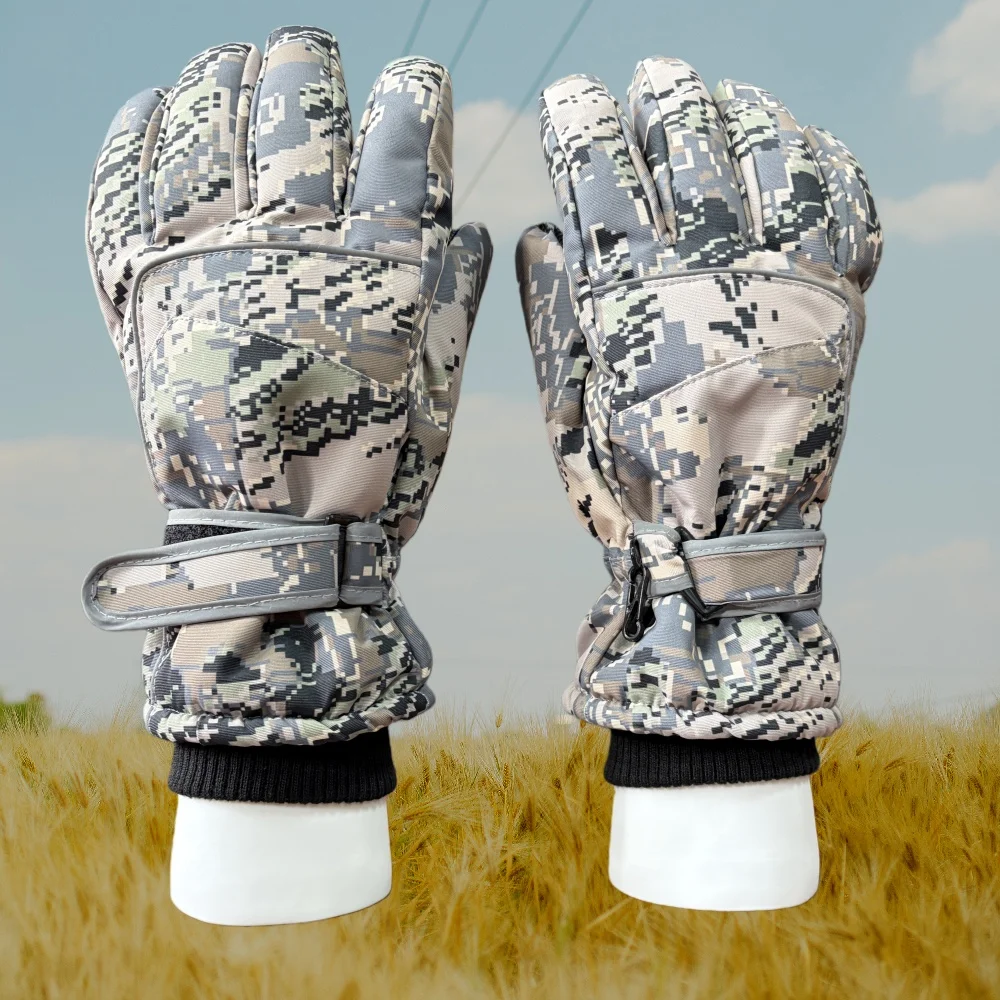 Guantes de caza impermeables cortavientos camuflaje con pantalla táctil - imagen 4