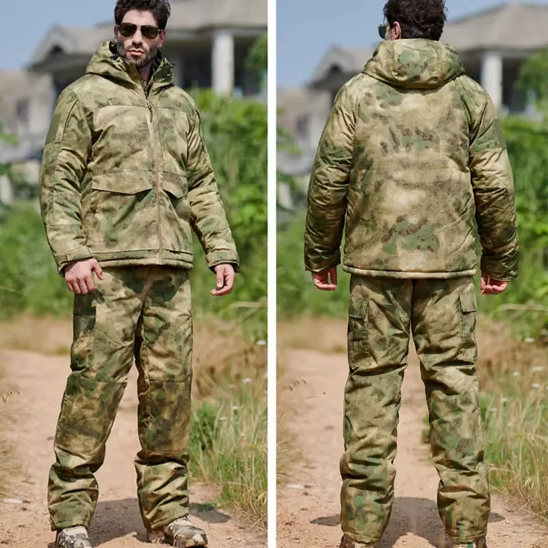 Traje de caza hombre – Chaqueta pantalón algodón otoño - imagen 3