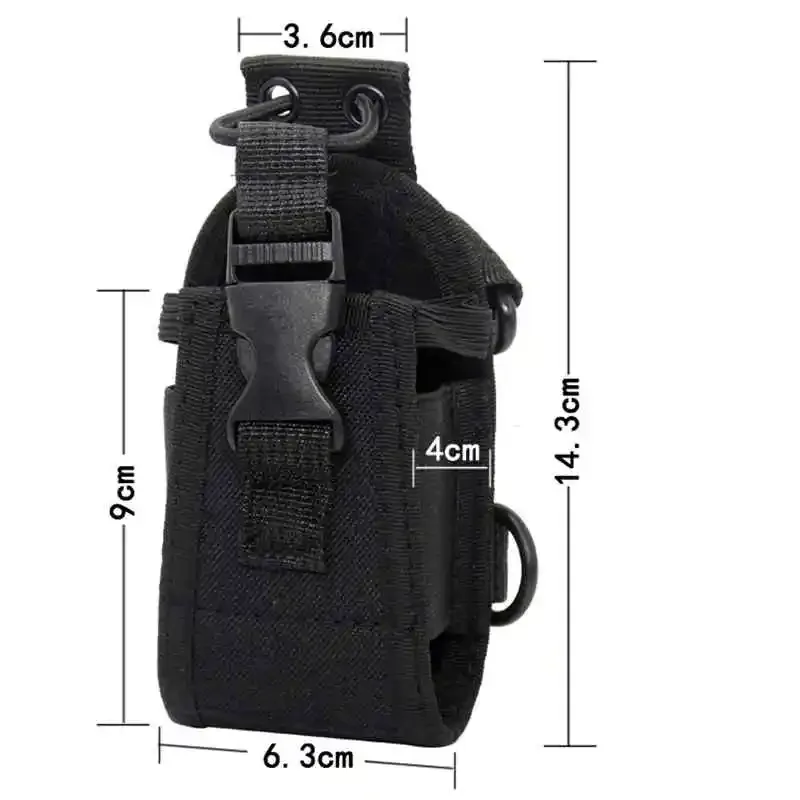 Funda radio MOLLE para walkie, con cinturón táctico de servicio - imagen 3