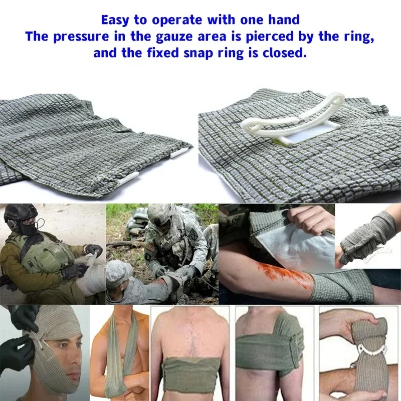 Kit IFAK táctico con torniquete giratorio y vendaje israelí - imagen 4
