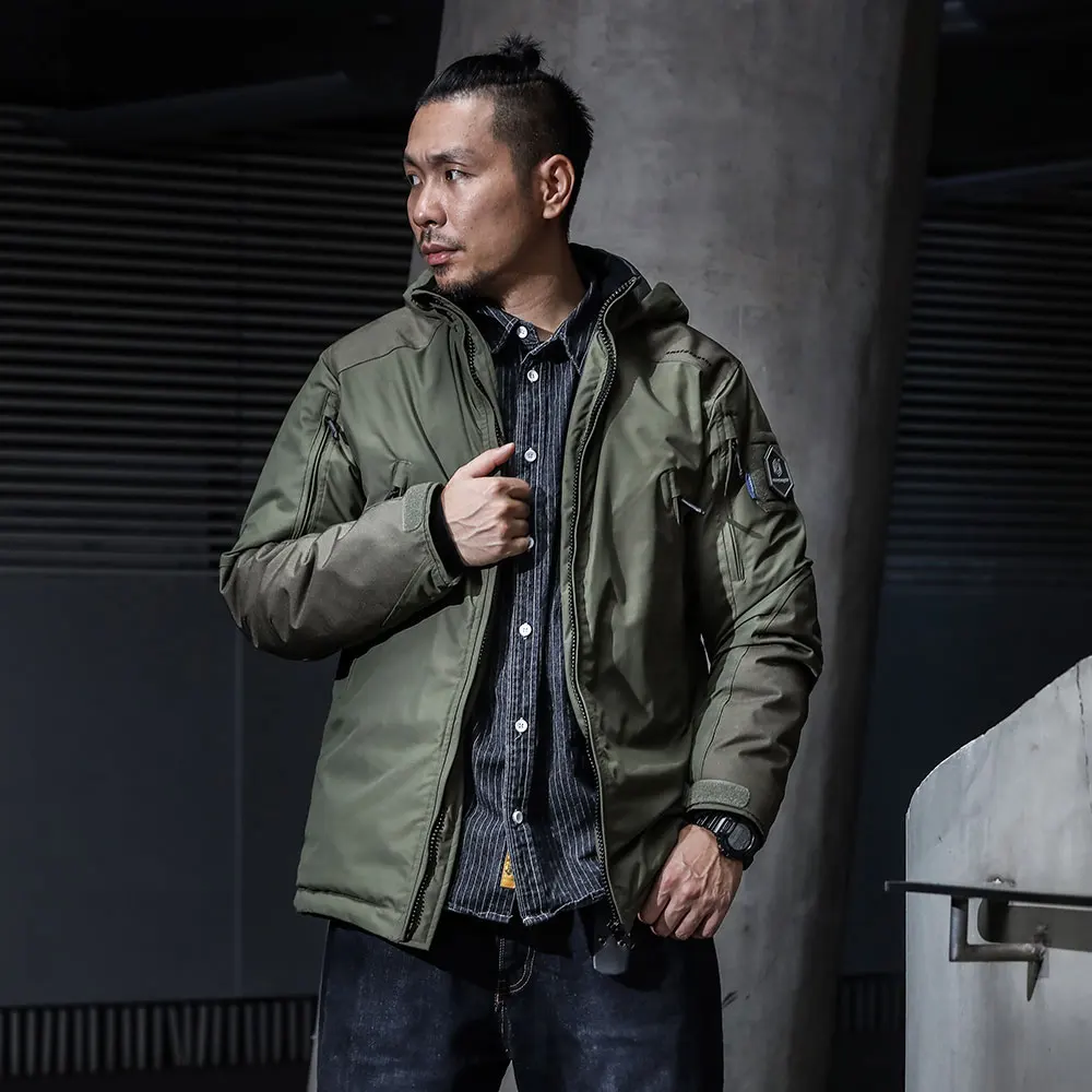 Emersongear Polar Fox Chaqueta táctica polar cortavientos acolchada - imagen 4