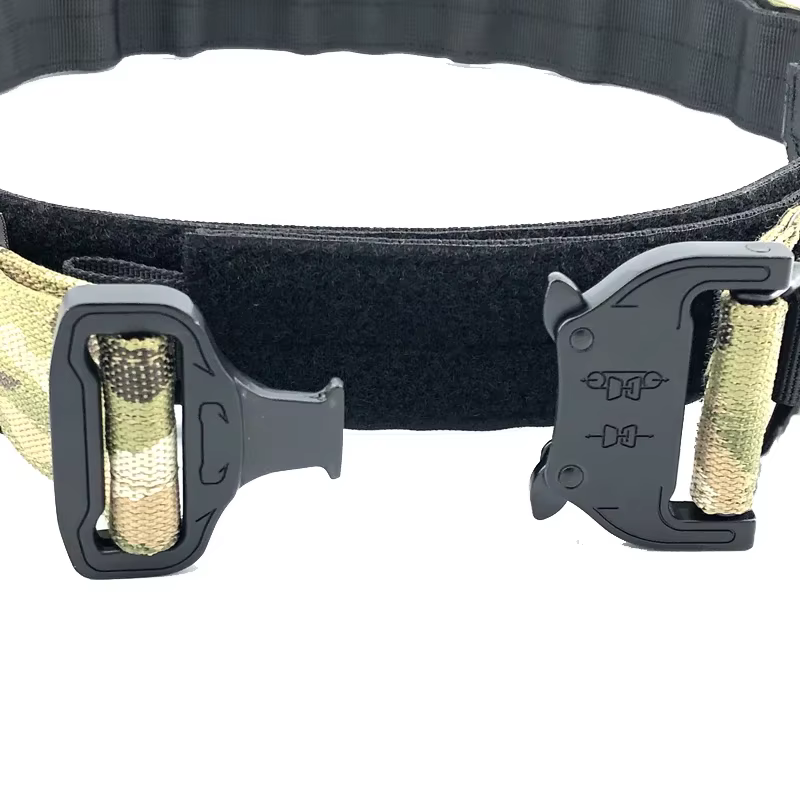 Cinturón táctico MOLLE multicam doble capa para combate y tiro - imagen 2