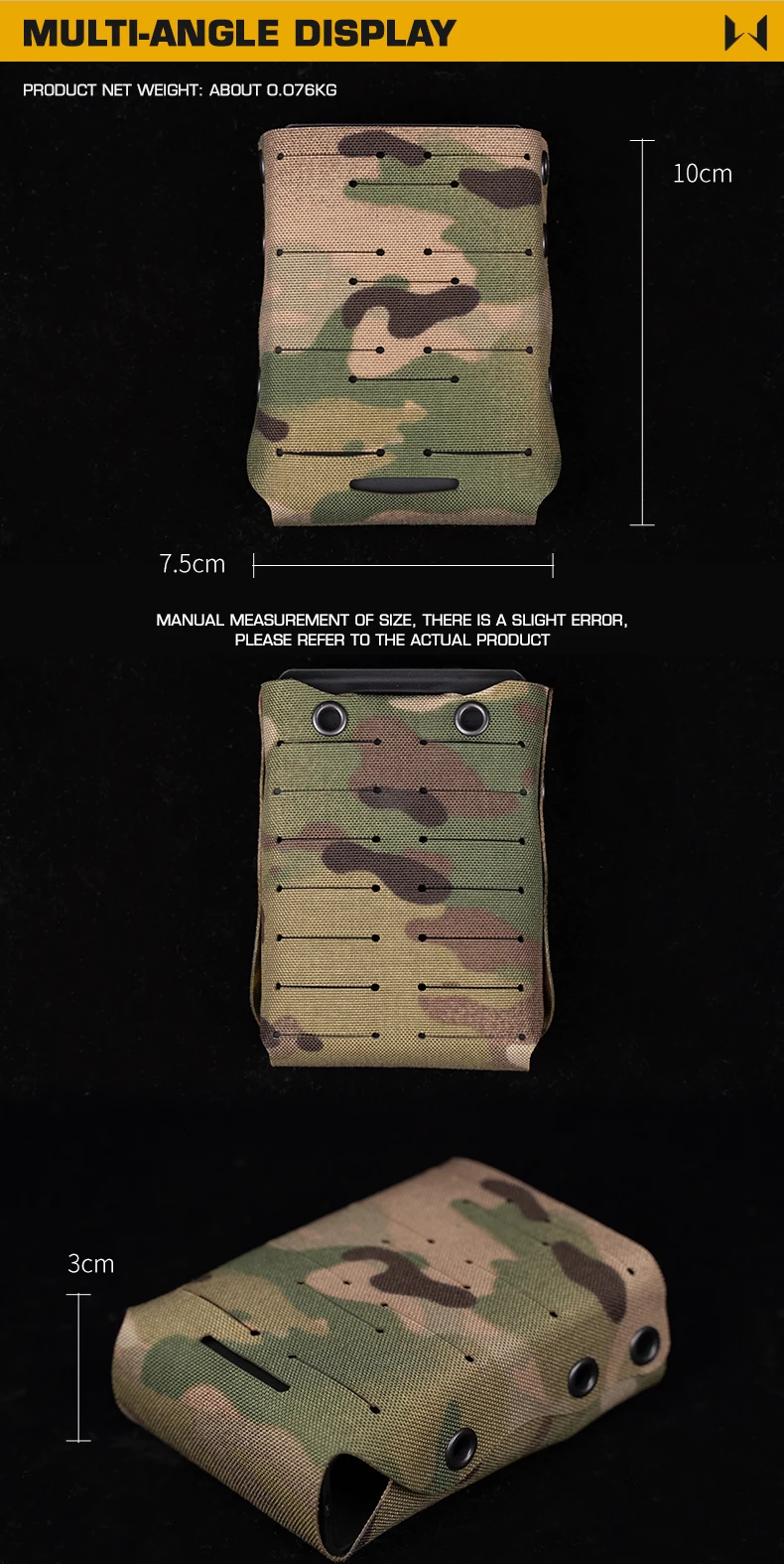 Montaje del sistema MOLLE en chaleco táctico