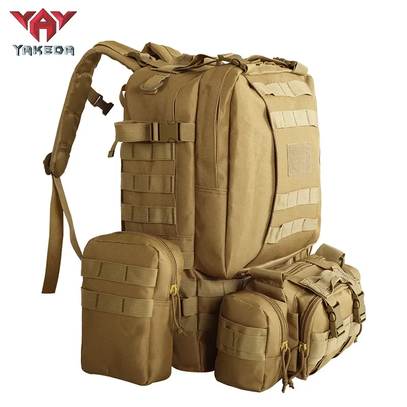 YAKEDA mochila táctica MOLLE de lona para senderismo y entrenamiento - imagen 4