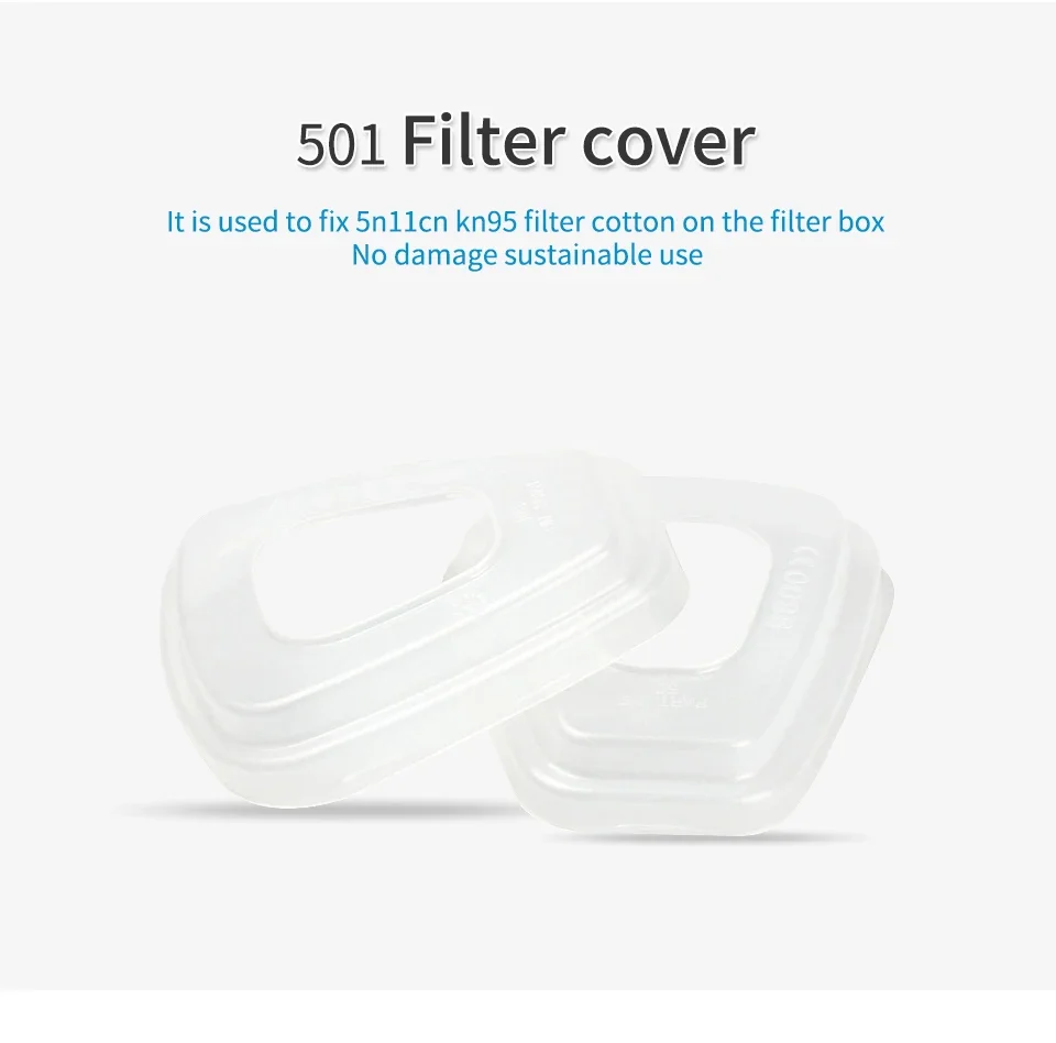 Filtros 5N11 para máscaras 6200/7502/6800 - cubiertas reemplazables - imagen 2