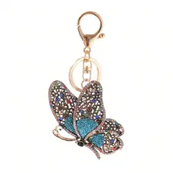 Llavero colgante coche mariposa hueca aleación zinc resistente