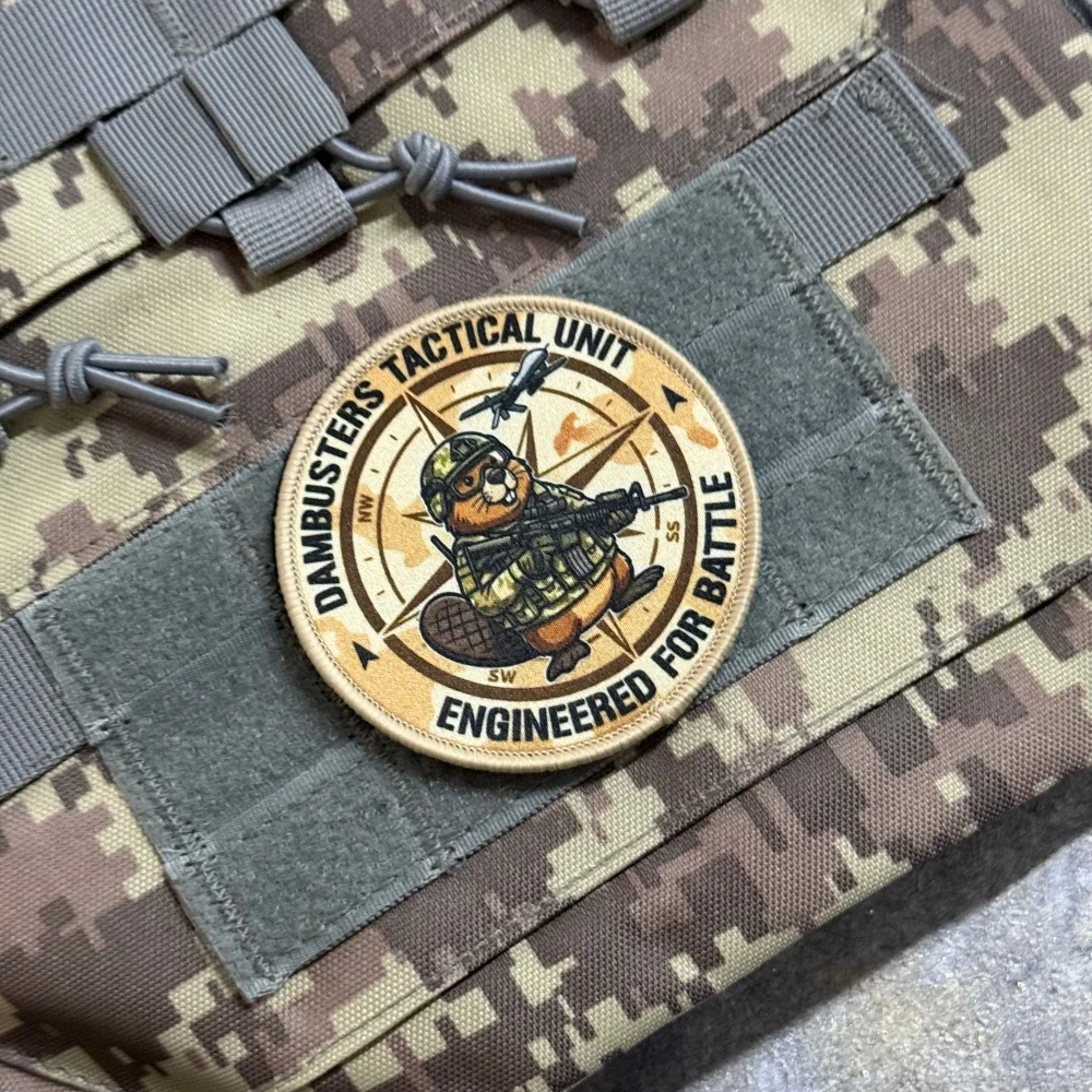 Parche táctico Beaver Squad moral impresa con Velcro - imagen 5