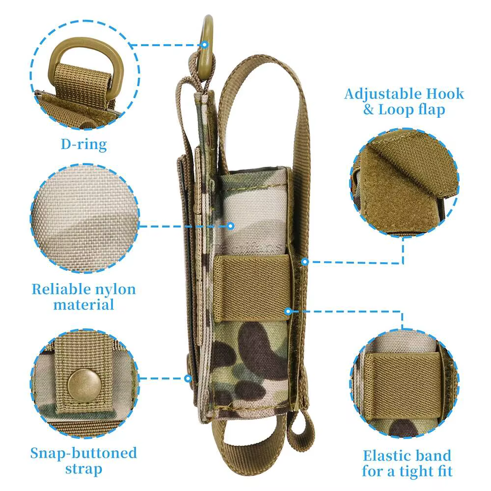 Funda táctica MOLLE para linterna MK4 MK3 y spray pimienta OC - imagen 4
