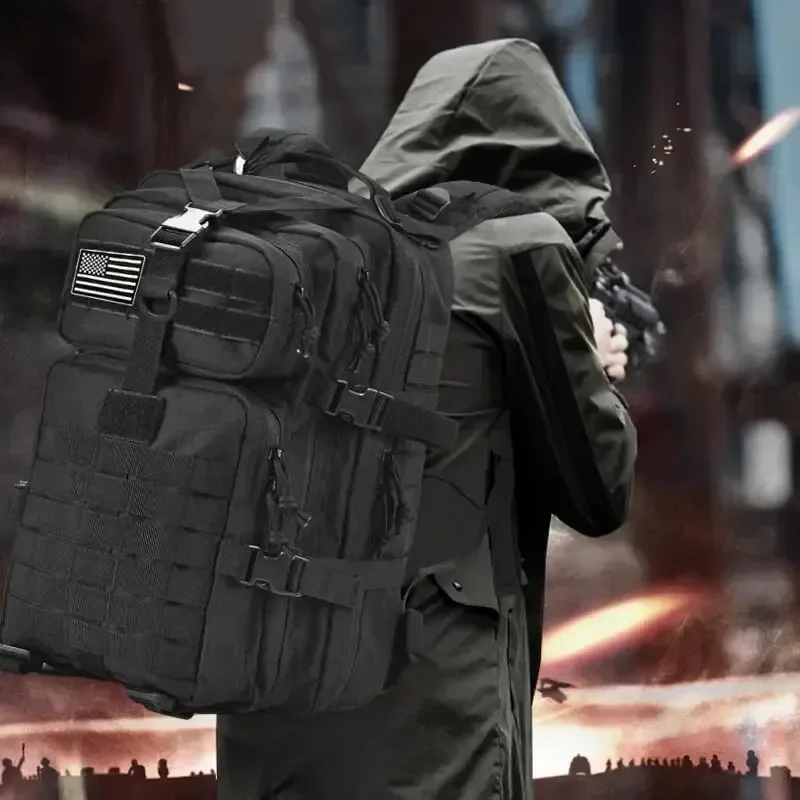 Mochila táctica Molle impermeable tipo Bug Out para senderismo y caza - imagen 4