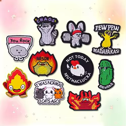 Parche bordado termoadhesivo animales de dibujos para ropa
