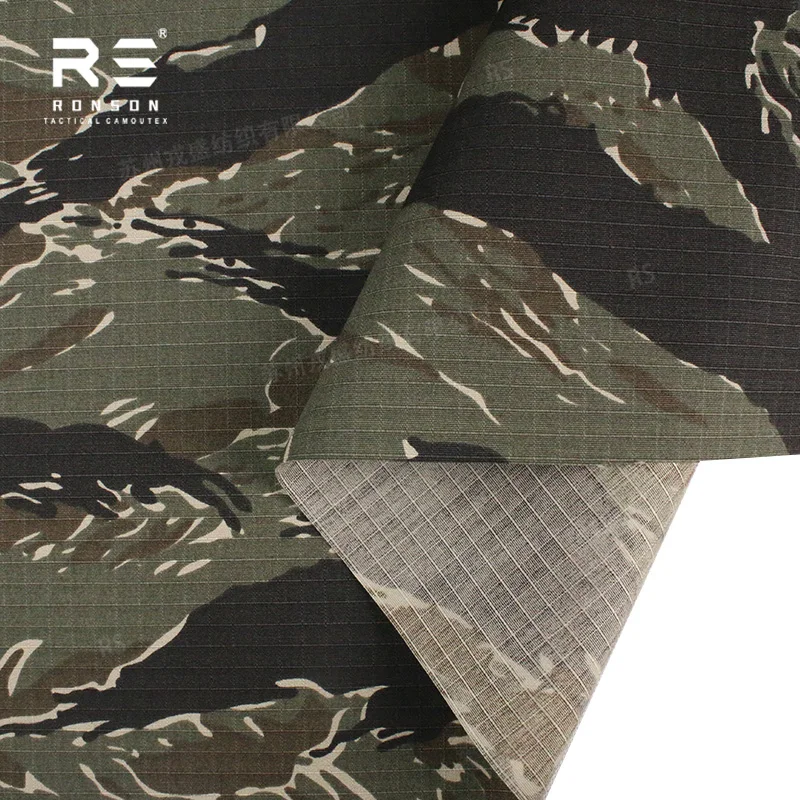 Tiger Stripe camuflaje negro ripstop duradera para táctico aire libre - imagen 5