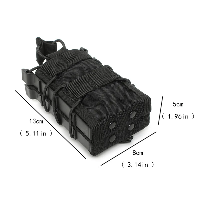Vista del portacargador en configuración táctica