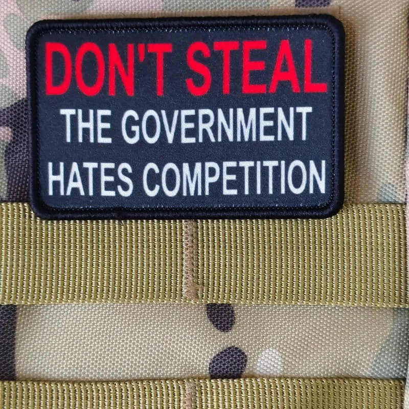 Parche táctico velcro gancho y bucle brazalete con slogan - imagen 3