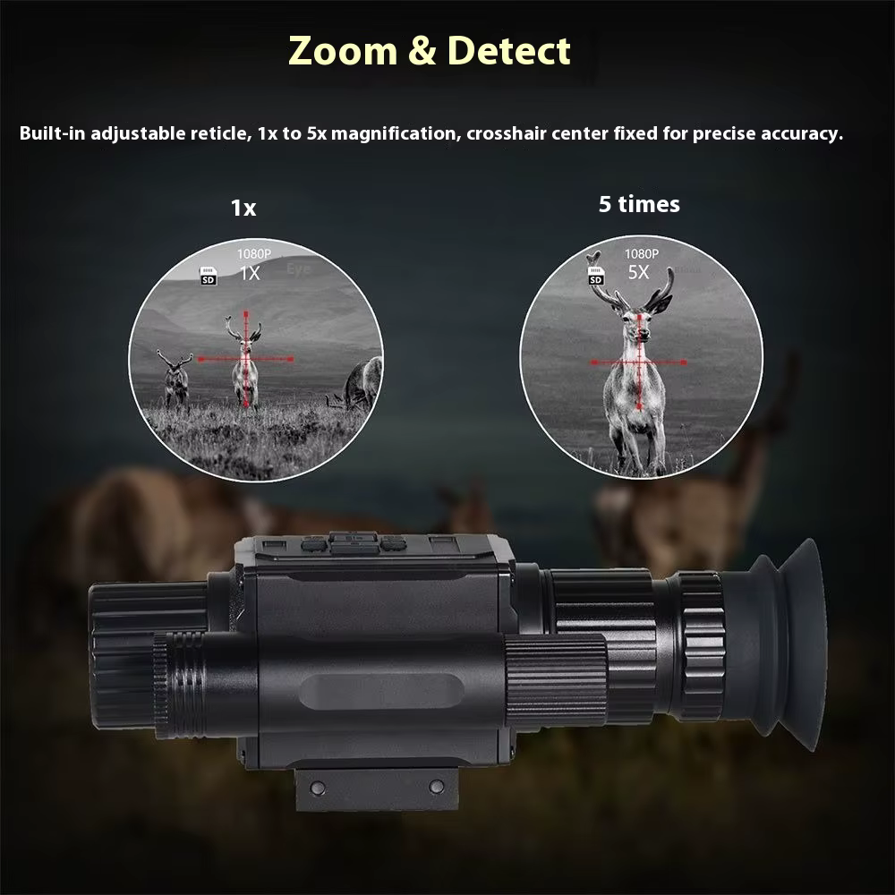 Dispositivo de visión nocturna exterior con lente óptica y retícula - imagen 2