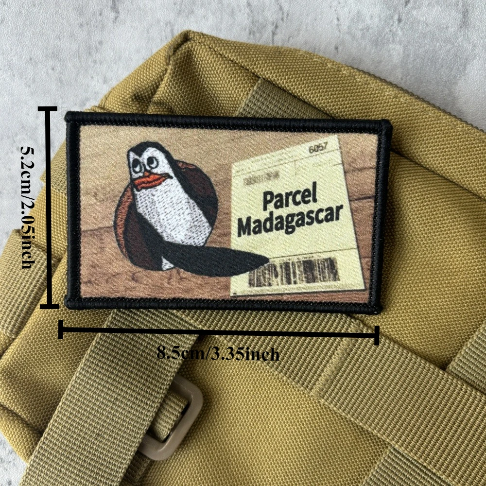Parche táctico Madagascar con velcro – Insignia militar para mochila - imagen 2