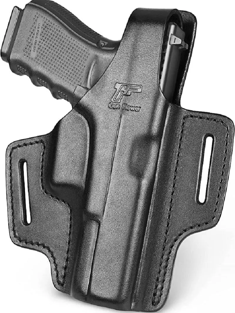Funda Glock 19 táctica cuero OWB – Soporte pulgar - imagen 2