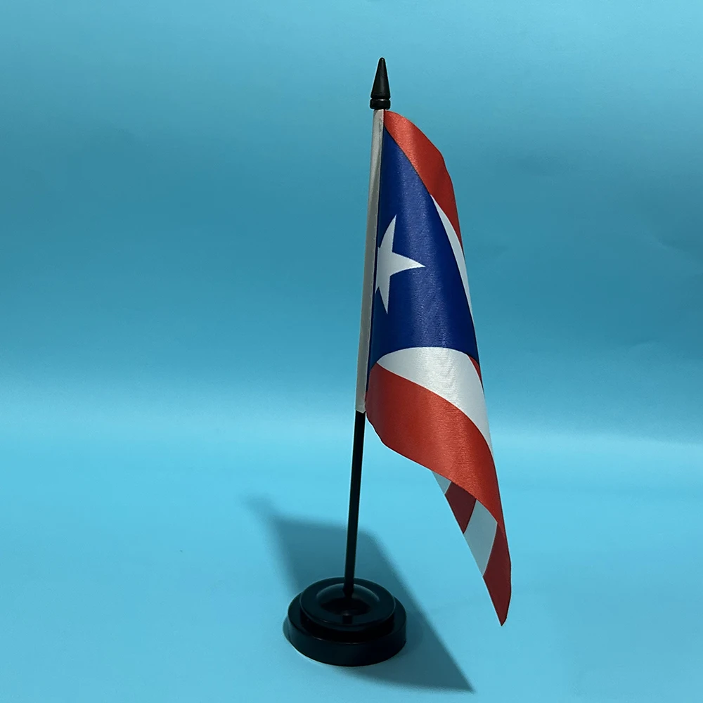 Bandera de escritorio PR para decoración del hogar
