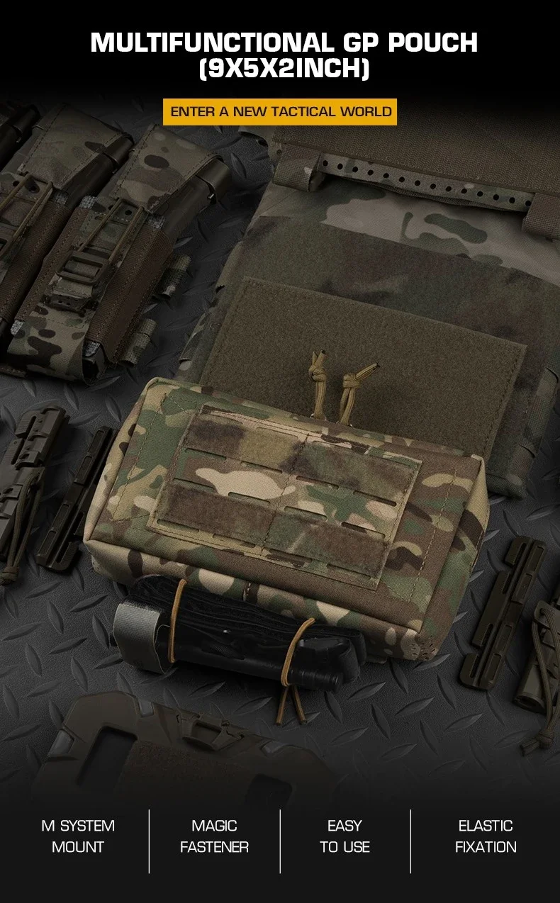 Bolsas Tácticas de Cintura MOLLE EDC estilo cinturón con cierre