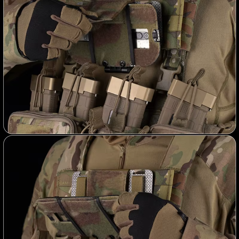 Soporte táctico de teléfono MOLLE plegable para pecho EDC - imagen 4