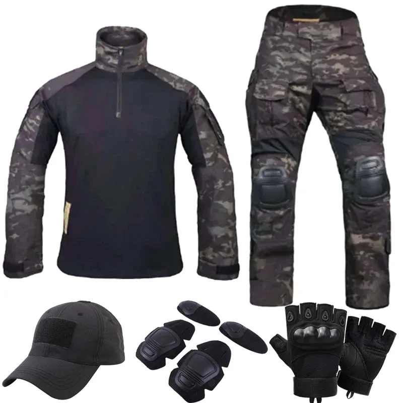 MultiCam Ghillie Gen3 uniforme táctico BDU para caza con cargo - imagen 3