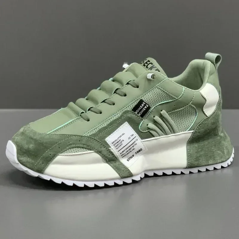 Zapatillas deportivas malla y cuero hombre – Cómodas para correr - imagen 3
