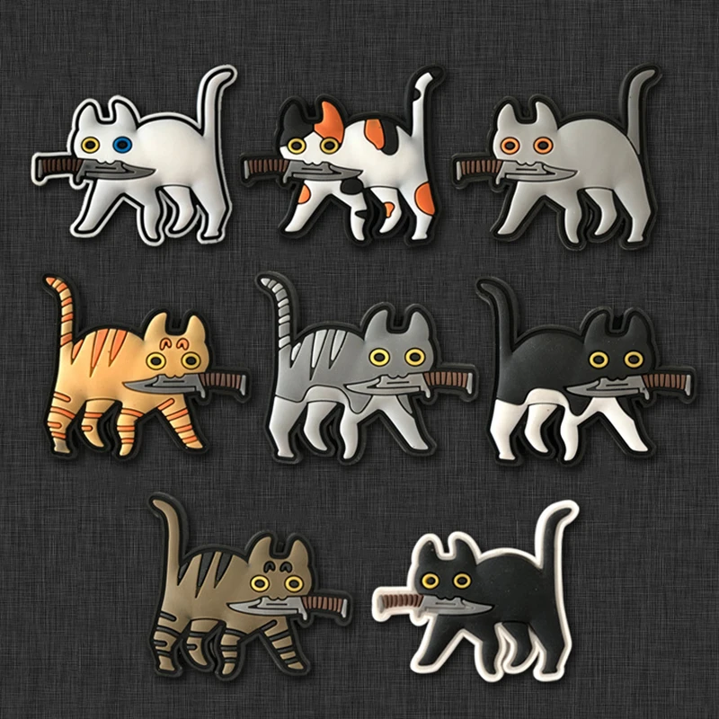 Parche de PVC gato estilo táctico para chaleco, brazalete y bolso - imagen 2