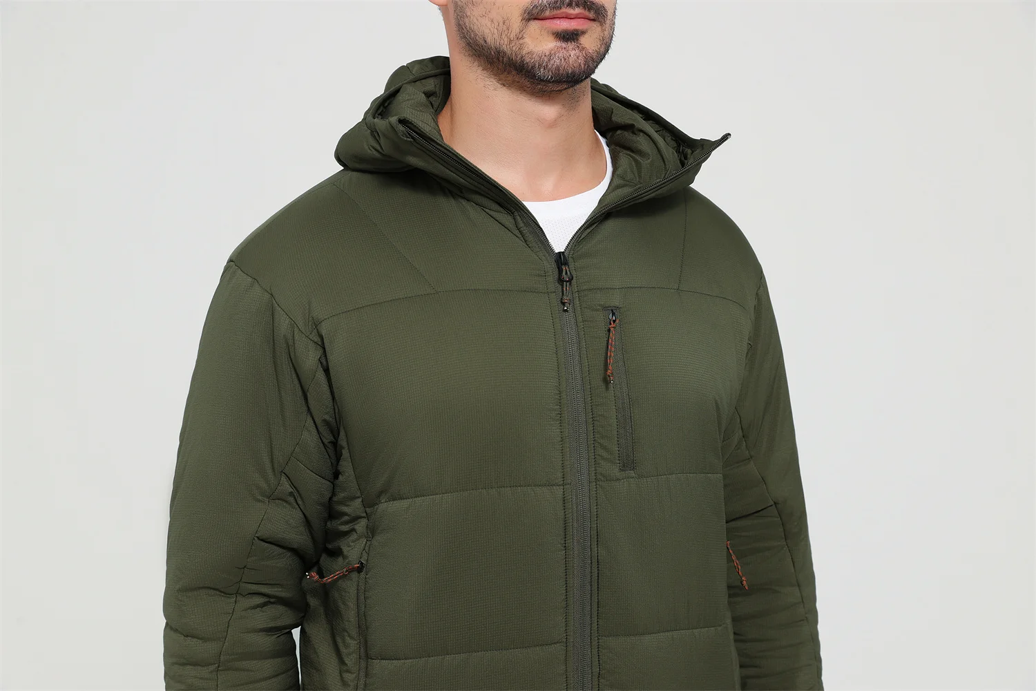 Chaqueta táctica ripstop nailon cuadros ligera térmica caza otoño - imagen 2