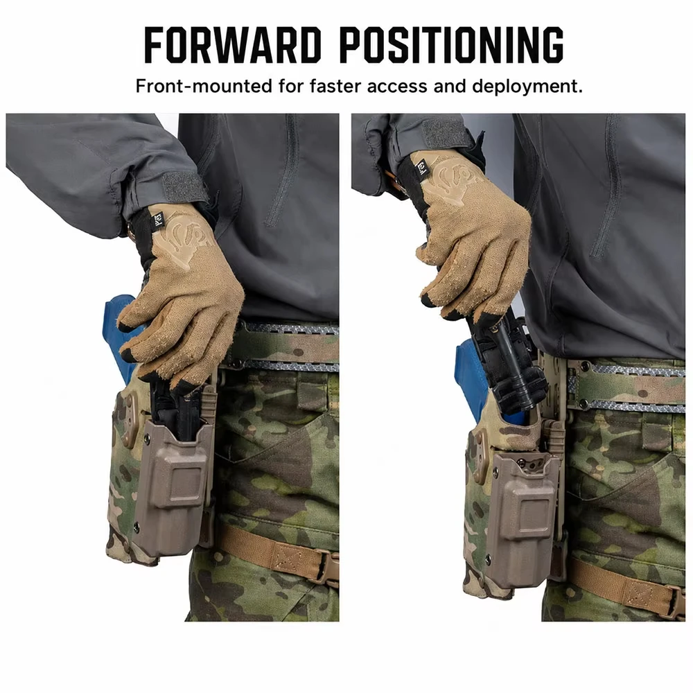 Adaptador MOLLE ajustable para soporte táctico de funda de pistola - imagen 4
