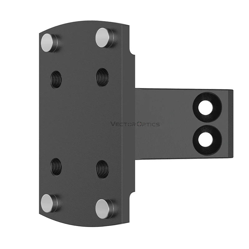 Montura offset mira punto rojo Picatinny cantilever aluminio negro - imagen 4