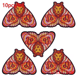 Parches termoadhesivos bordados insectos vintage multicolor ropa