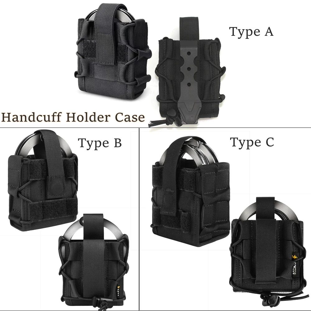 Porta esposas táctico MOLLE funda transporte exterior ajustable - imagen 5