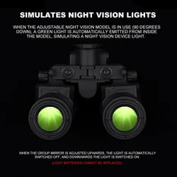 Gafas de visión nocturna AN/PVS31 binoculares para casco