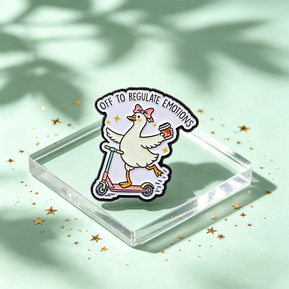 Pin táctico de metal esmalte pato para mochila y sombrero duradero - imagen 3