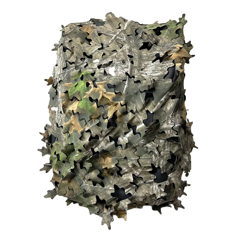 Funda camuflaje para mochila de caza forma hoja biónica 3D