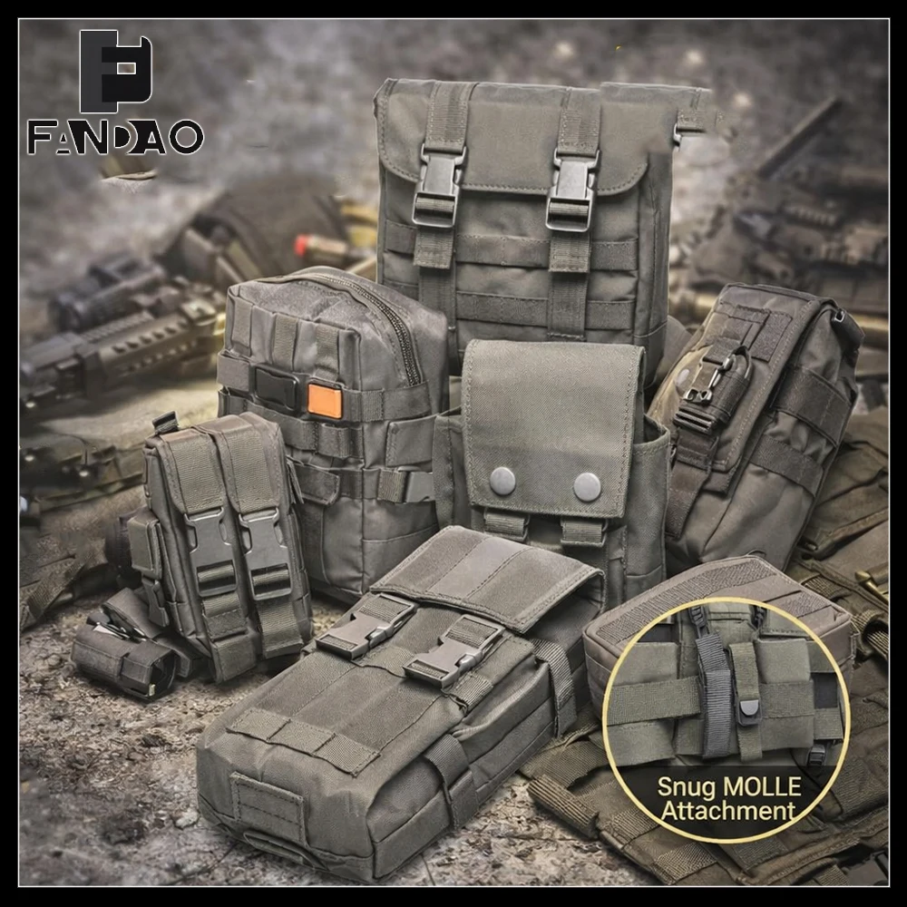 Bolsa táctica de accesorios para chaleco, radio portátil y cargadores - imagen 5