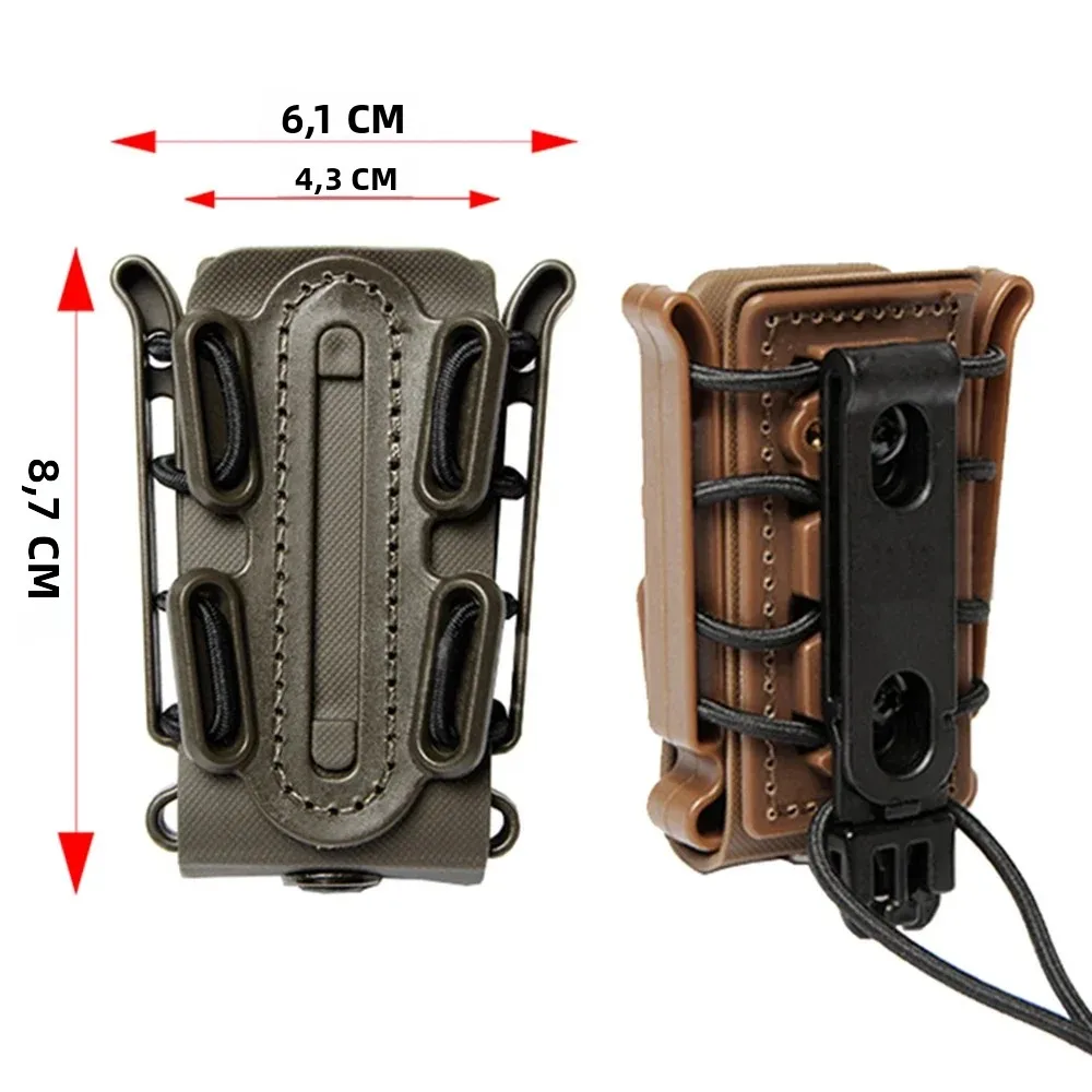 Porta cargadores táctico MOLLE con clip para cinturón antideslizante - imagen 3