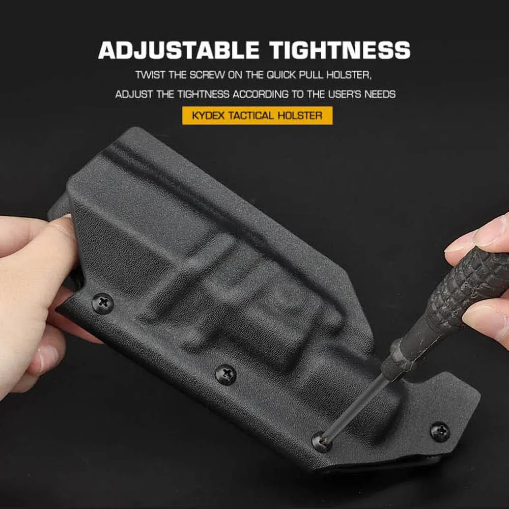 KYDEX Glock funda táctica de extracción rápida para linterna y airsoft - imagen 5