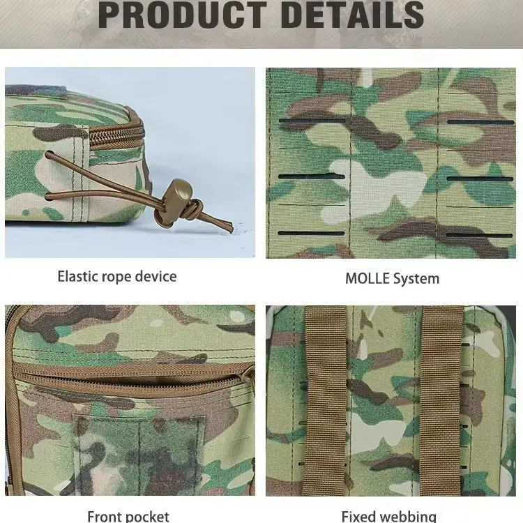 Bolsa táctica Molle modular expandible de nailon para accesorios - imagen 3