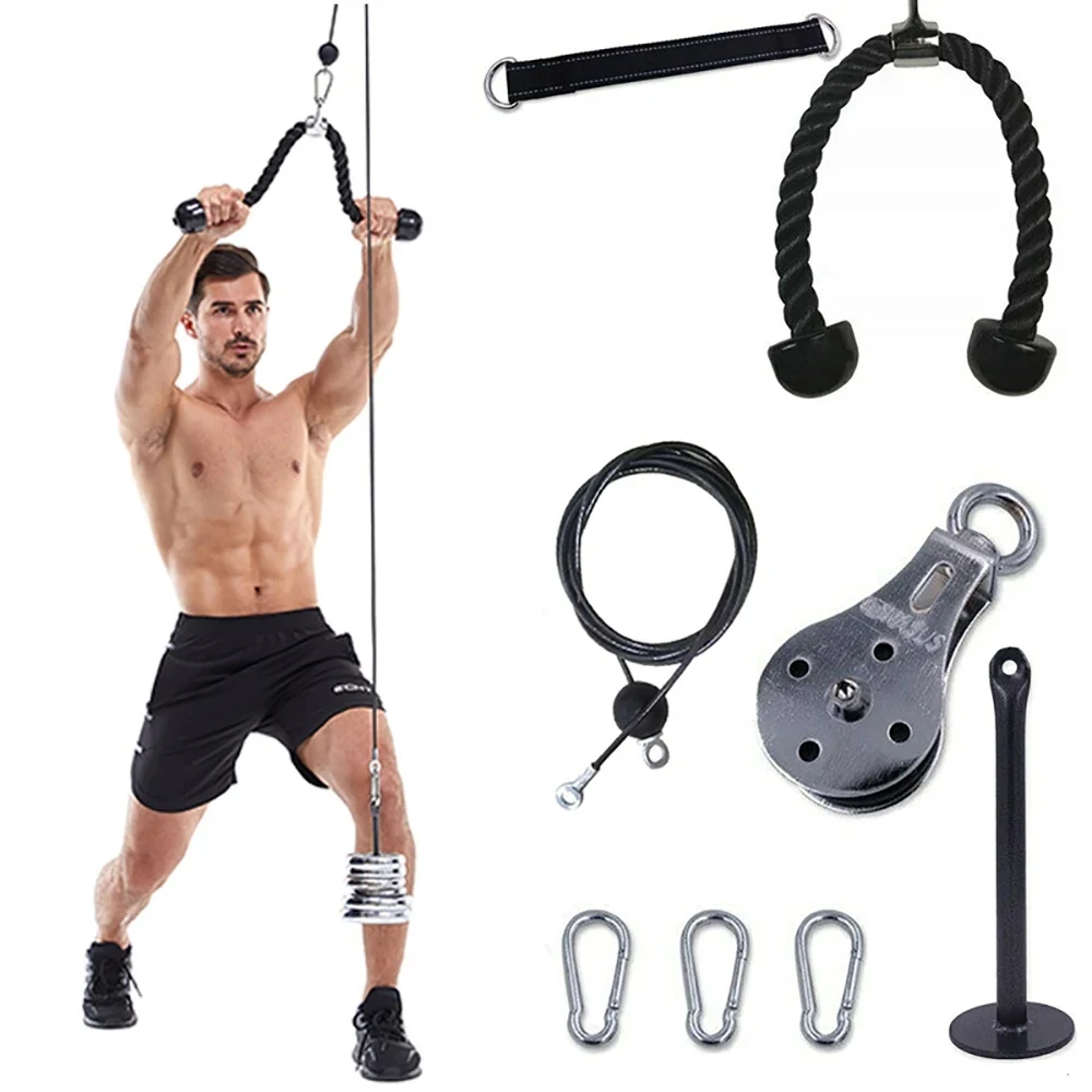 Polea cable silenciosa para gimnasio en casa – Acero inoxidable - imagen 4