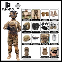 Uniforme camuflaje táctico infantil CS para cosplay rana de algodón