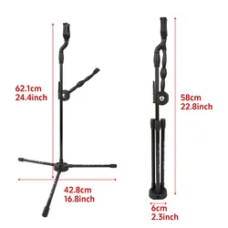 Soporte arco recurvo plegable con varillas de fibra de vidrio