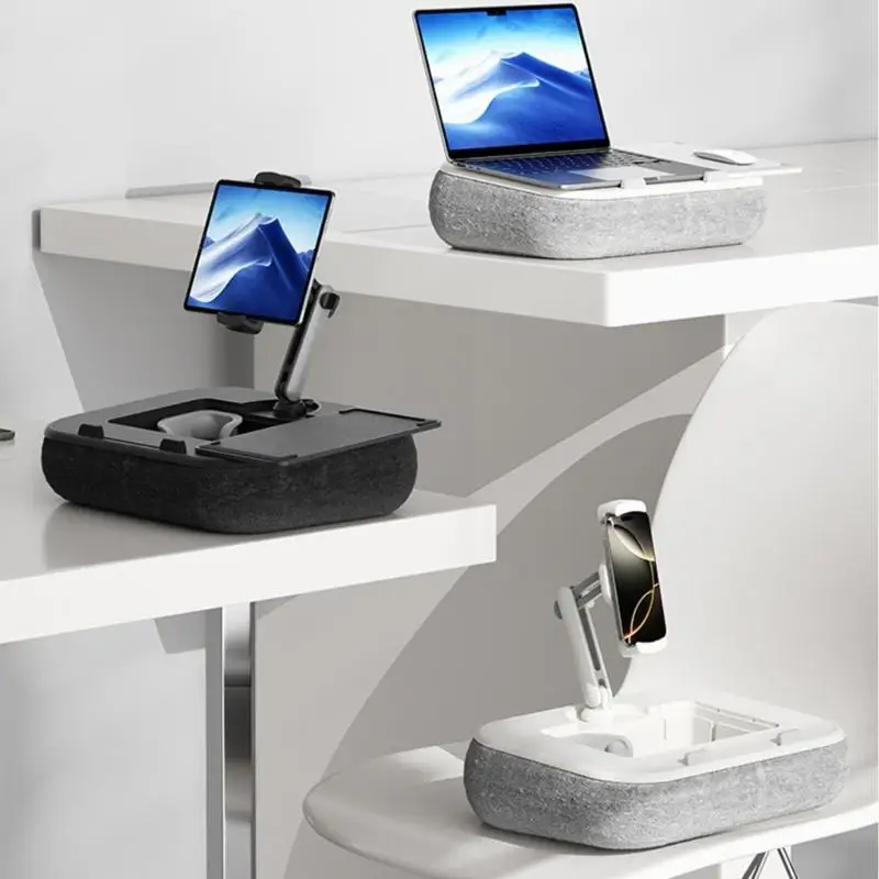 Soporte almohada ajustable para tablet y portátil con bandeja - imagen 2