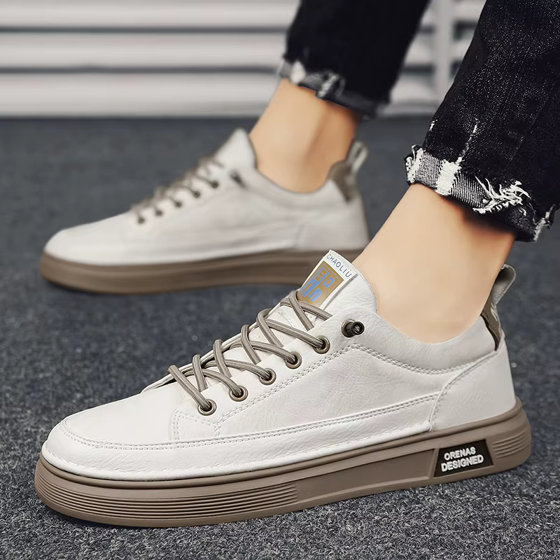 Mocasines de cuero PU sin cordones antideslizantes negros para hombre - imagen 5