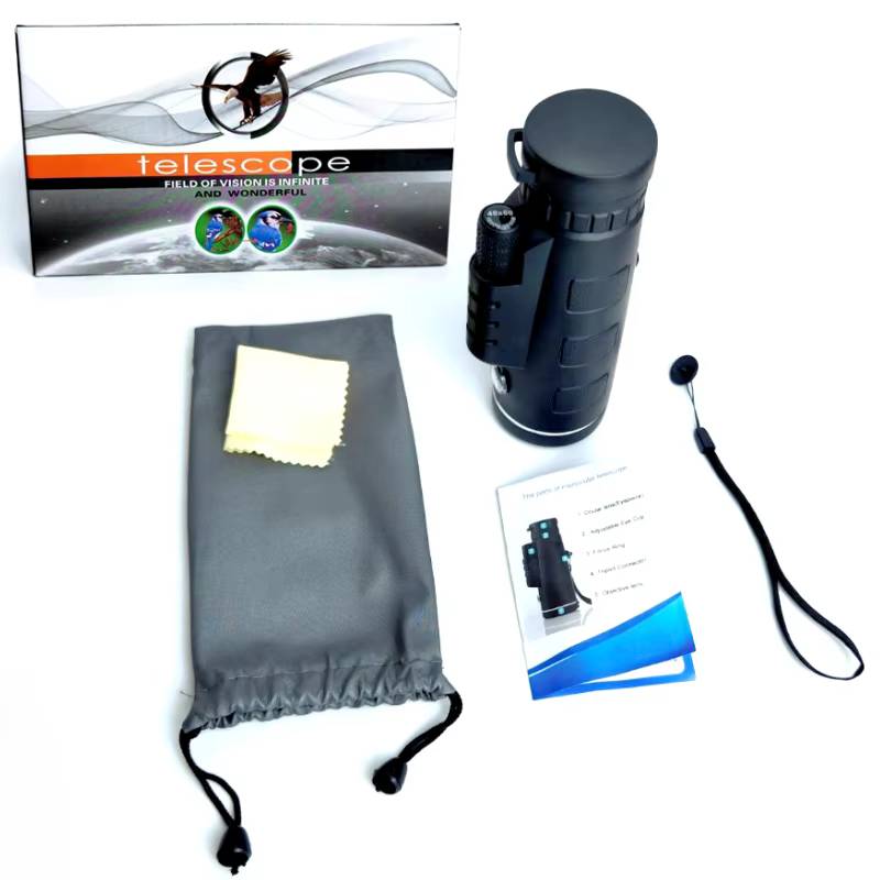 Binoculares HD BAK4 prismáticos de largo alcance con zoom para caza
