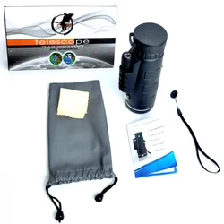 Binoculares HD BAK4 prismáticos de largo alcance con zoom para caza
